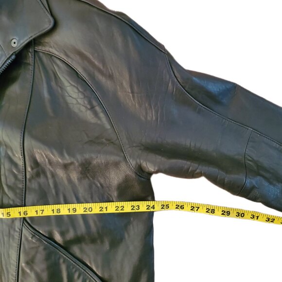 Women's Verducci Leather Thermolite Coat Jacket. Removable Lining. Large - Picture 7 of 13